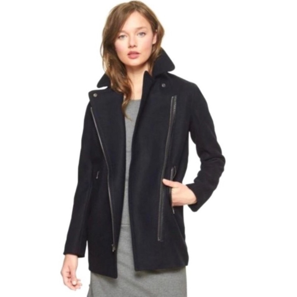 GAP Wool Moto Coat